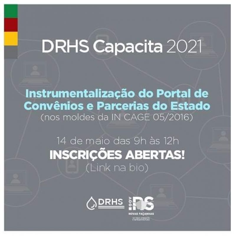 DRHS Capacita -Instrumentalização do Portal de Convênios e Parcerias
